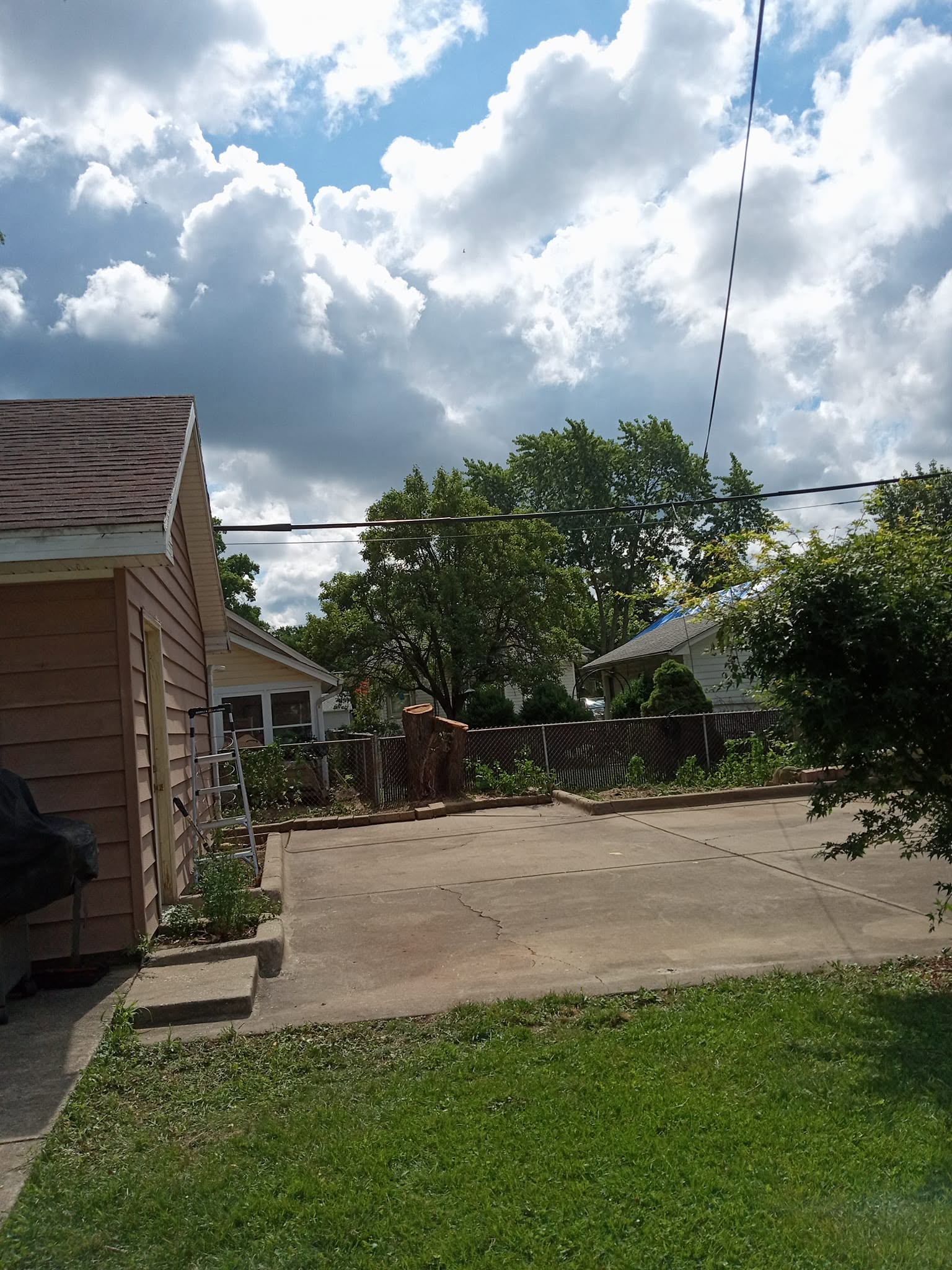 Clean property boundary and wire fence line cleared